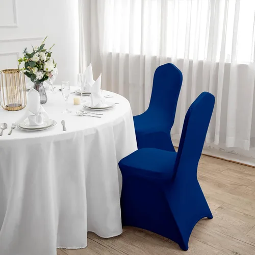 Vista 13 de Funda de elastano para silla, 12 unidades, fundas para silla, fundas para sillas de sala de estar, funda extraíble lavable y elástica para silla
