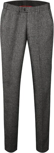 Vista 5 de MAGE MALE Traje de 3 piezas para hombre con solapa de muesca de un botón, ajuste delgado, con broche, Rojo Tomate