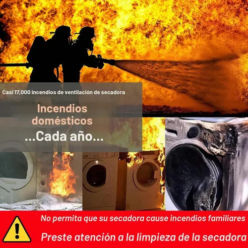 Vista 8 de Kit de limpiador de ventilación de secadora mejorado de 3 piezas: accesorio de manguera de vacío universal para eliminación de pelusas, se adapta a