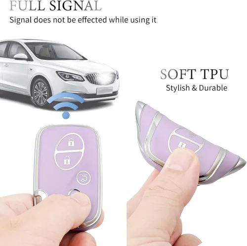 Vista 4 de OFFCURVE Funda especial para llavero Lexus ES350 GS300 GS430 GS450h GS460 is F IS250 IS350 LS460 LS460 LX570 RX350 Accesorios de coche Smart Keyless