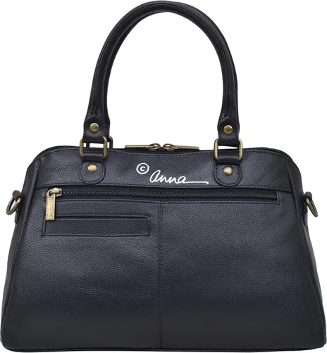 Vista 2 de Anna by Anuschka Women's Hand-Painted Leather Wide Organizer Satchel