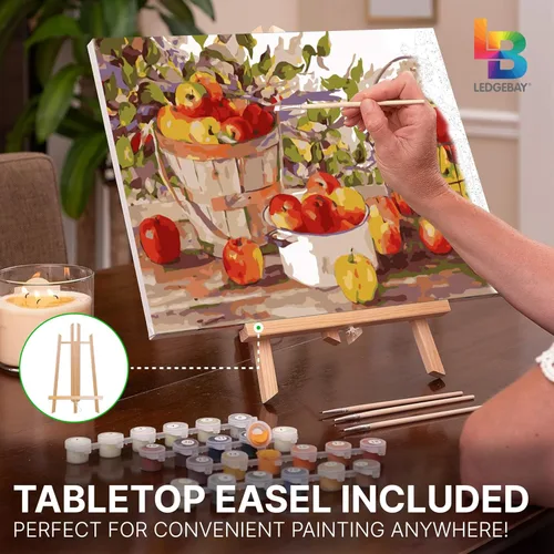 Vista 7 de Ledgebay Kit de Pintura por Números DIY para Adultos, Lienzo Enmarcado para Principiantes a Avanzados, Kit de Pintura por Números, los Kits Incluyen