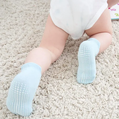 Vista 7 de Zaples - Calcetines altos hasta el tobillo para bebé con base antideslizante, unisex