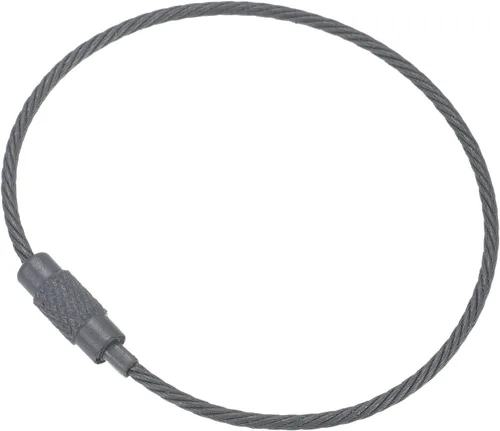 Vista 43 de PATIKIL Llavero de alambre Cables de acero titanio Llavero Loop para senderismo al aire libre
