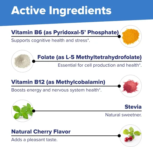 Vista 8 de Superior Source No Shot Vitamina B12 Metilcobalamina (2000 mcg), metilfolato, B6 (P-5-P), microlingüe de disolución rápida, 60 unidades, salud