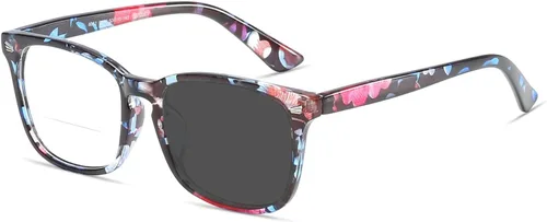 Vista 6 de Gafas de lectura bifocales retro simples y cómodas lentes de lectura bifocales