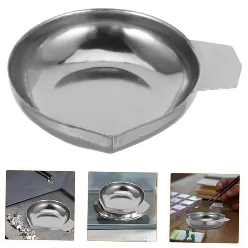 Vista 8 de Hemoton 2 mini bandejas de báscula electrónica, platos de pesaje para alimentos para el hogar, cocina, panadería, uso de precisión, bandeja