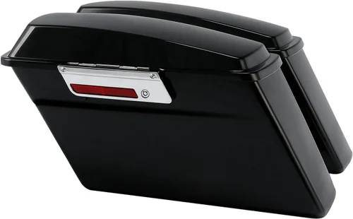 Vista 13 de Alforjas rígidas TCMT con maletero y llaves de cierre para Harley Touring Road King Road Street Glide Ultra Classic FLHT FLHR FLHX 1994-2013