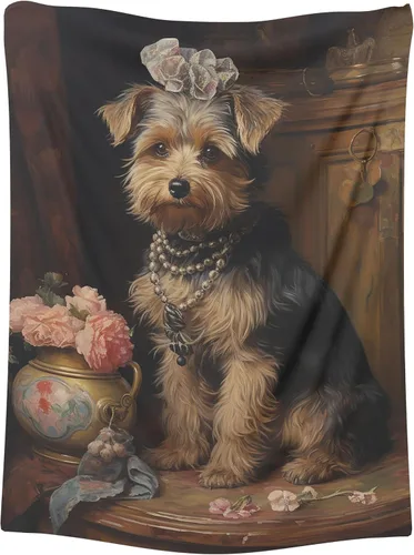 Vista 15 de Beaglier - Manta de poliéster de regalo para perro, manta pequeña de 30 x 40 pulgadas