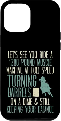 Vista 26 de 1200 Pound Muscle Turning Barrels Racing Rodeo Horse Gift Case for iPhone 17
