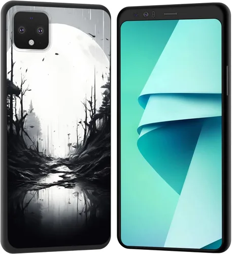 Vista 204 de Funda para Pixel 4 XL, funda de goma de silicona suave a prueba de golpes, funda protectora de cuerpo completo para Google Pixel 4 XL, ciervo