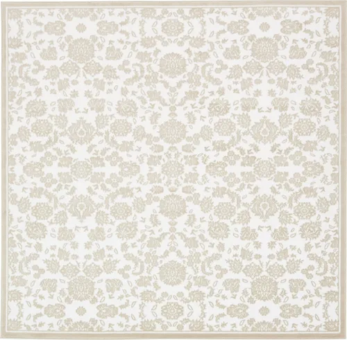 Vista 24 de Unique Loom Colección Rushmore Alfombra de Área - Taft (3' x 9' 10" Corredor, Blanco Nieve/Beige)