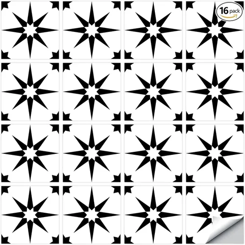 Vista 9 de 16 calcomanías decorativas estilo mandala, 6 x 6 pulgadas (DS-01-L)