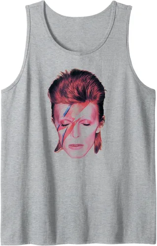 Vista 4 de David Bowie - La camiseta sin mangas con estrellas más bonita, Blanco, S
