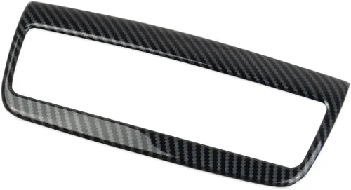 Vista 3 de Reposabrazos de ventilación de aire trasero de fibra de carbono para panel de ajuste de salida de CA para Nissan Pathfinder 2022-2026