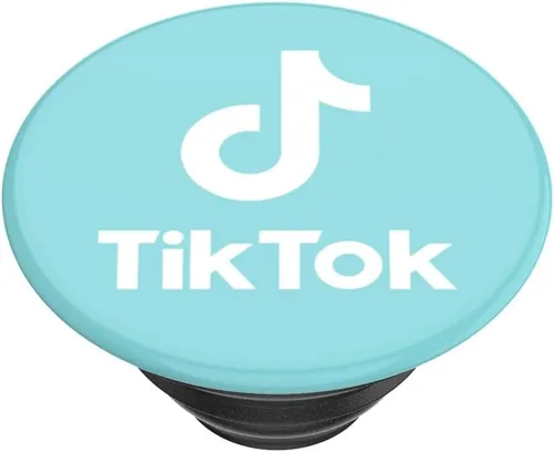 Vista 8 de PopSockets - Agarre para teléfono con soporte expansible, TikTok PopGrip - Tik Tok Blue