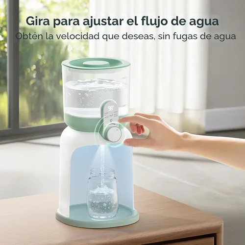 Vista 8 de Momcozy Calentador de agua de doble luz para alimentación nocturna, calentador de biberones instantáneo para hacer fórmula, capacidad de 57 onzas