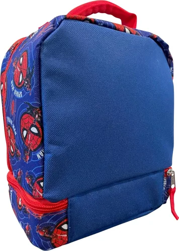 Vista 3 de Fast Forward Marvel Spider-Man - Lonchera aislada con doble compartimento (azul y rojo)