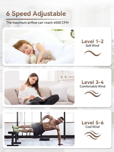 Vista 2 de Sofucor Ventilador de techo de 52 pulgadas con luces y control remoto, ventilador de techo de madera de perfil bajo de montaje al ras