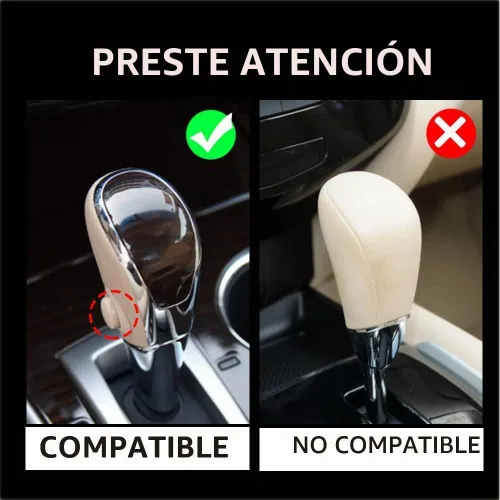 Vista 3 de DEYTOP Funda de palanca de cambios para 2013-2019 Nissan Sentra / 2013-2018 Altima Cubierta de palanca de cambios de cuero para automóviles Funda