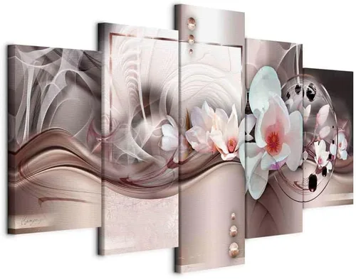 Vista 31 de Lienzo decorativo con impresión artística de diseño de orquídea de Artgeist Orquídea #01