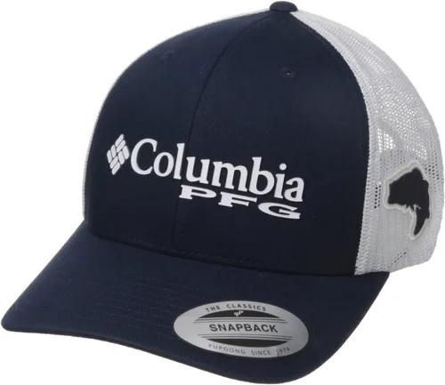Vista 221 de Columbia Gorra de bola de malla Bandera antigua de malva/blanco/pescado