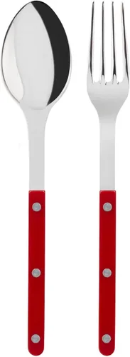 Vista 5 de SABRE PARIS - Juego de 2 piezas para servir - Colección Bistrot - Tenedor grande y cuchara grande - Acero inoxidable y nailon - Apto para Negro
