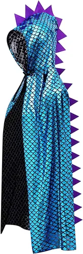 Vista 8 de Disfraces de dinosaurio, capa de dragón verde, ropa de disfraces de Halloween de 3 a 8 años