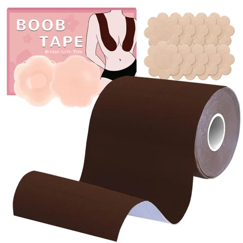 Vista 10 de Cinta ancha para senos, Boobytape para levantamiento de senos Beige