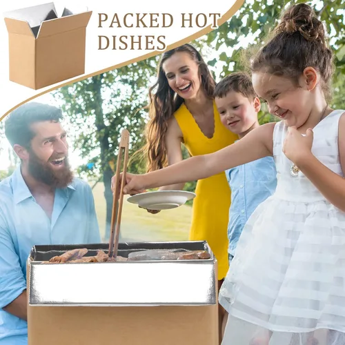 Vista 7 de Caja de envío aislada, caja de cartón con doble aislamiento frío con cajas de espuma de aluminio, kits de mudanza, contenedores de envío de espuma