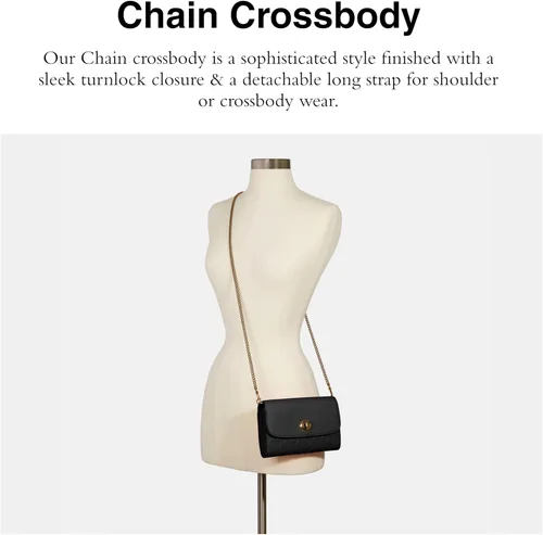 Vista 2 de Signature Leather Chain Crossbody