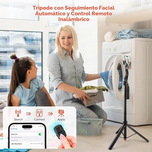 Vista 4 de Trípode auto de seguimiento facial 360Rotation, trípode