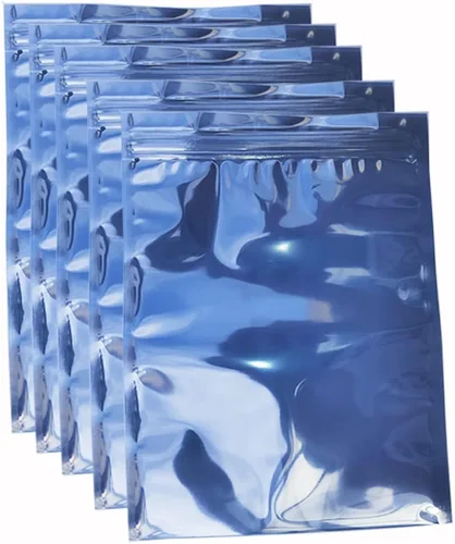 Vista 7 de 100 bolsas antiestáticas de 3.93 x 5.9 pulgadas, bolsa ESD resellable, adecuada para CPU SSD disco duro y varios dispositivos electrónicos