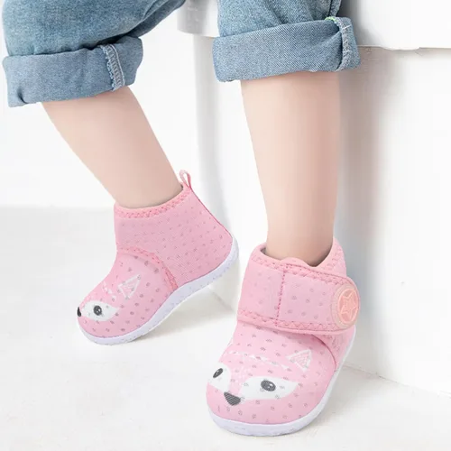 Vista 7 de JOINFREE Zapatillas transpirables para bebés y niñas, zapatos antideslizantes para primeros pasos, zapatos para cuna, zapatos descalzos para bebés