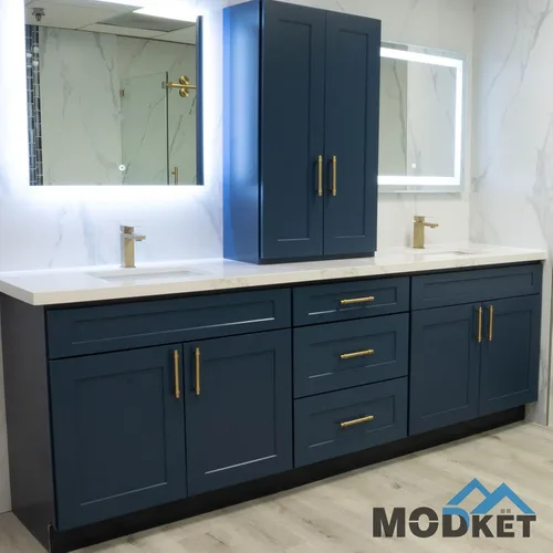 Vista 8 de Modket Paquete de 1 manija estilo barra europea de oro cepillado para gabinete de acero inoxidable 304 de 2 pulgadas