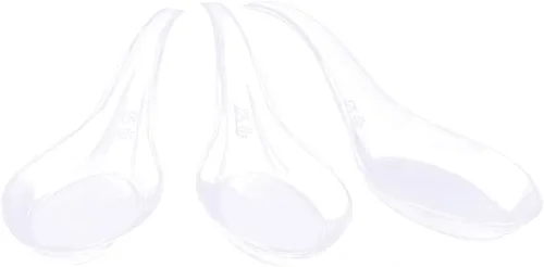 Vista 5 de Kingrol 200 cucharas de plástico para aperitivos, cucharas de degustación desechables para postres, aperitivos, sopas, sushi, salsas para sumergir