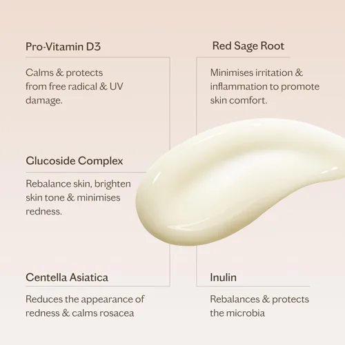 Vista 5 de MZ SKIN Calming Rescue Serum 1.01fl oz Suero calmante prebiótico para pieles sensibles y propensas al enrojecimiento Fortalece la barrera