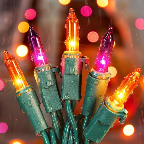 Vista 9 de Luces de Navidad, 35 unidades, 9.8 pies, luces de Navidad transparentes, incandescentes, mini luces para árbol de Navidad, para interiores y blanco
