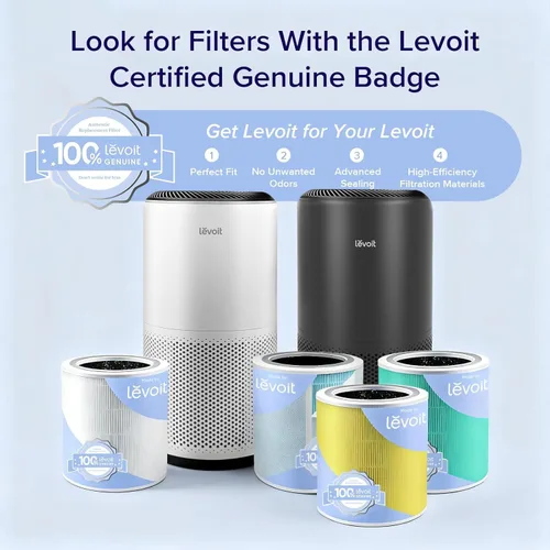 Vista 5 de LEVOIT Purificadores de aire inteligentes para el hogar habitación grande