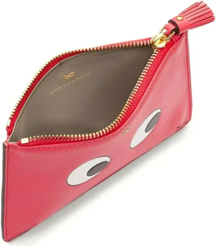 Vista 4 de Anya Hindmarch Eyes pequeño bolsillo suelto cartera de cuero - Lollipop