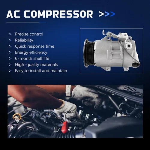 Vista 5 de Compresor de CA 5SER09C 6PK Aire acondicionado con conjunto de embrague 88310-52551 88310-2B720 para Yaris 1.3, piezas de repuesto del compresor