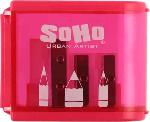 Vista 8 de SoHo Urban Artist Sacapuntas de 3 agujeros, perfectos para afilar sobre la marcha, regreso a clases, artistas de todos los niveles y más.