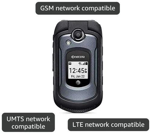Vista 3 de Kyocera DuraXE 4G LTE - Teléfono móvil resistente desbloqueado para redes GSM