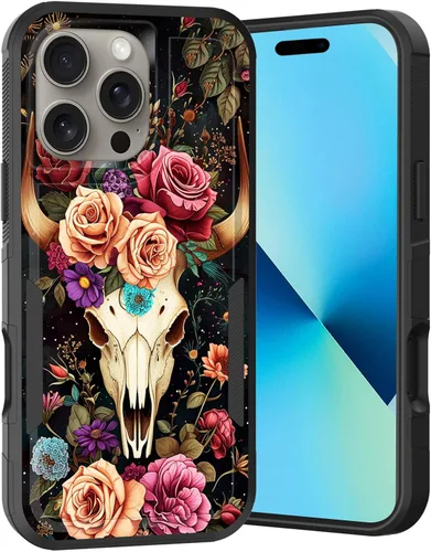 Vista 67 de Funda para iPhone Air, doble capa híbrida resistente resistente a prueba de golpes de policarbonato duro + funda protectora de silicona suave