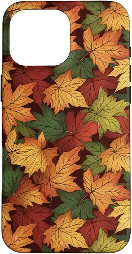 Vista 19 de iPhone 16 Follaje Reunión de hojas de otoño temporada caso