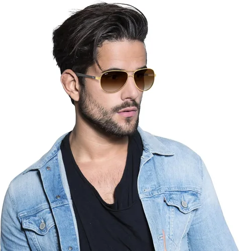 Vista 20 de Ray-Ban Gafas de sol aviador de fibra de carbono Rb8313 para hombre