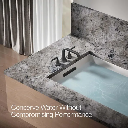 Vista 9 de Kohler T27417-4-BL Tone™ - Grifo de baño para montaje en cubierta, negro mate