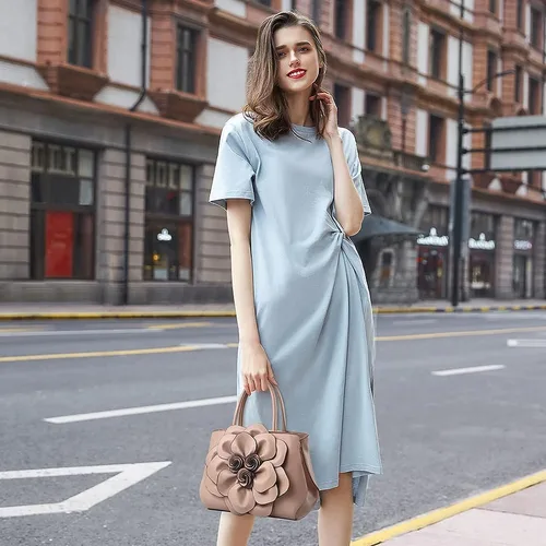 Vista 2 de Cayla Bolsos de mano florales 3D para mujer, bolso de mano con asa superior, de piel sintética, bolso de hombro, bandolera, bolso de noche para mujer