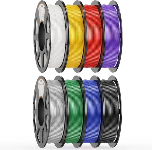 Vista 16 de Paquete de filamento PLA de 0.069 pulgadas, 8 colores vibrantes, apto para Pla Bundle-250gx8-112020006
