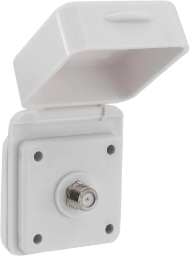 Vista 8 de RecPro Placa de entrada de TV por cable para RV Conector de antena/cable coaxial Opción de negro o blanco (negro)